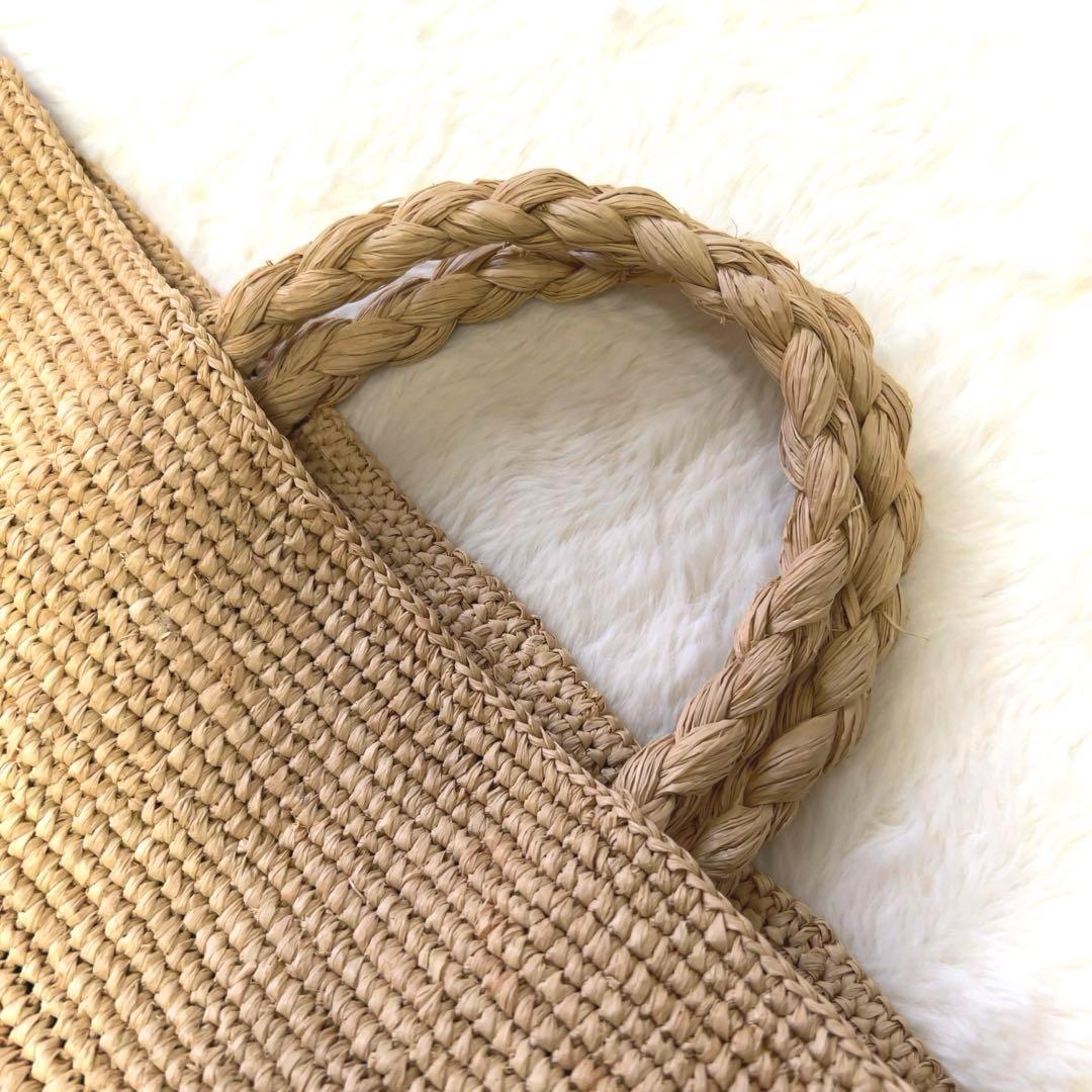 未使用タグ＊ bonpoint ボンポワン かごバッグ さくらんぼ柄