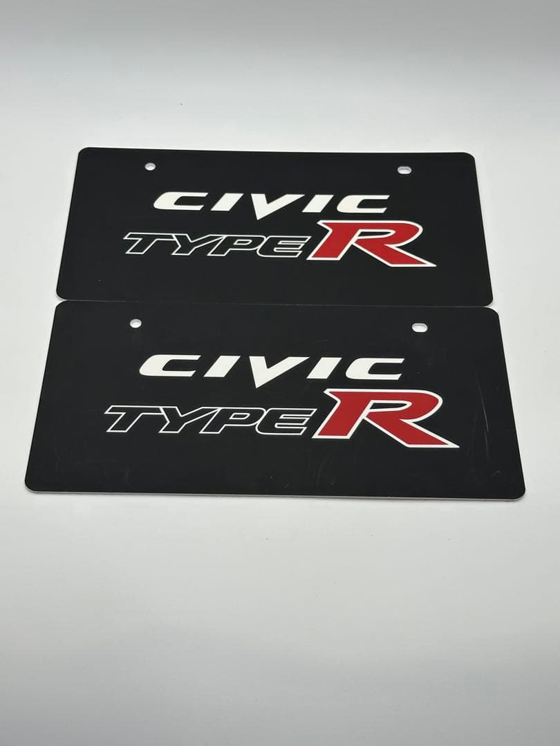 CIVIC TYPE R ロゴプレート 2枚セット　マスコット　化粧　展示