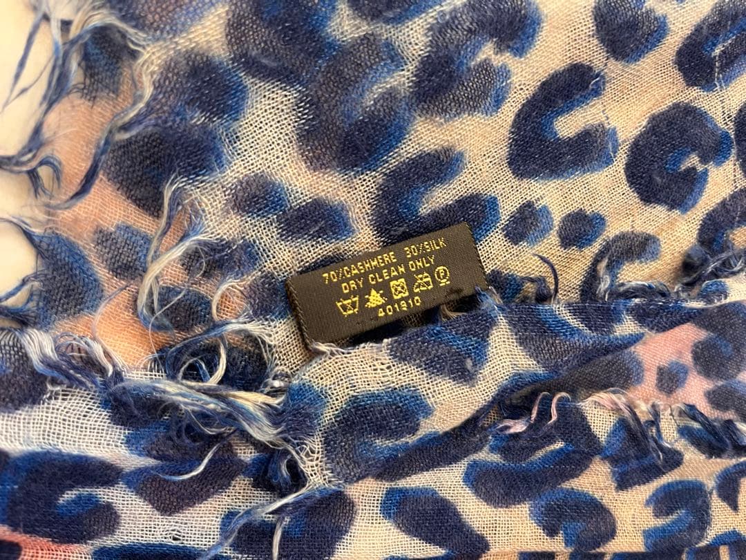 ルイヴィトン エトール レオパード カシミヤ シルク ストール マルチカラー