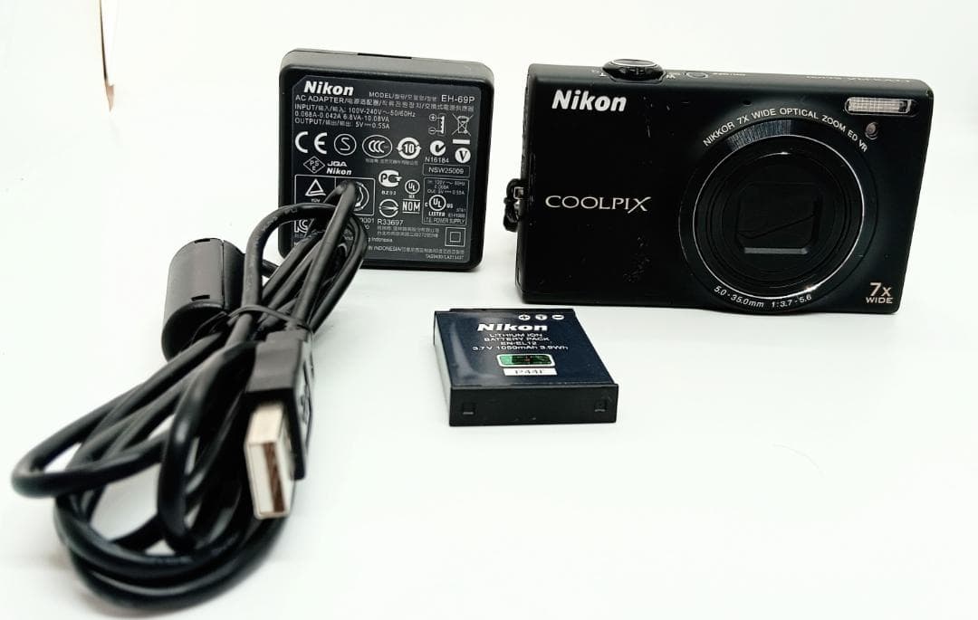 Nikon COOLPIX S6100 デジカメラ 7倍光学ズーム 充電器付き
