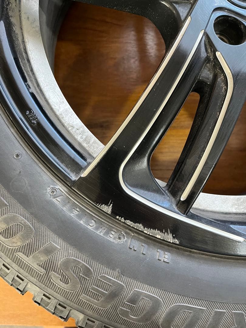 【送料込】ブリジストン スタッドレスタイヤ ホイールセット17インチ　オデッセイ