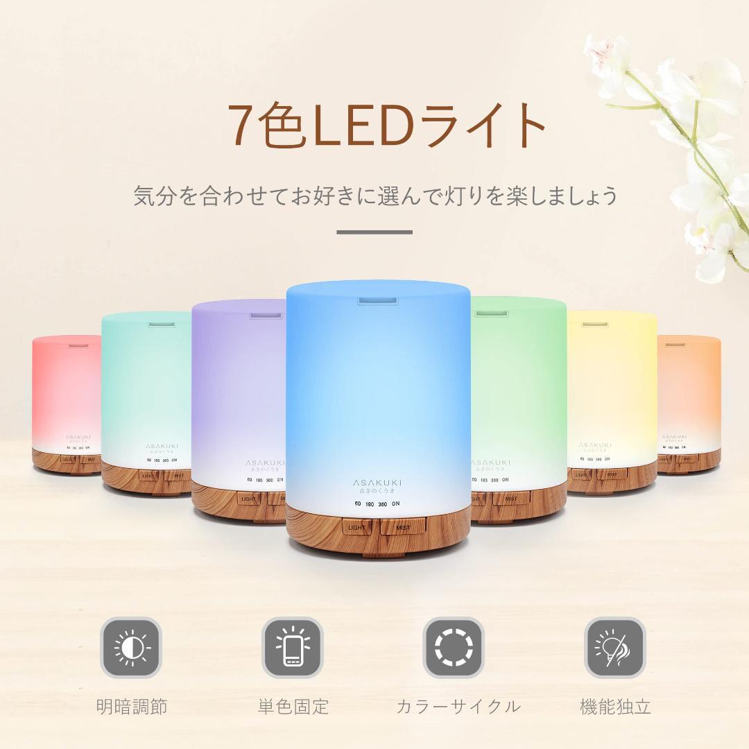 小型 卓上 アロマディフューザー 超音波式 加湿器