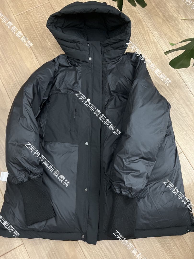 ナノ・ユニバース 「西川ダウン(R)」ソロテックス Aラインダウン　黒M