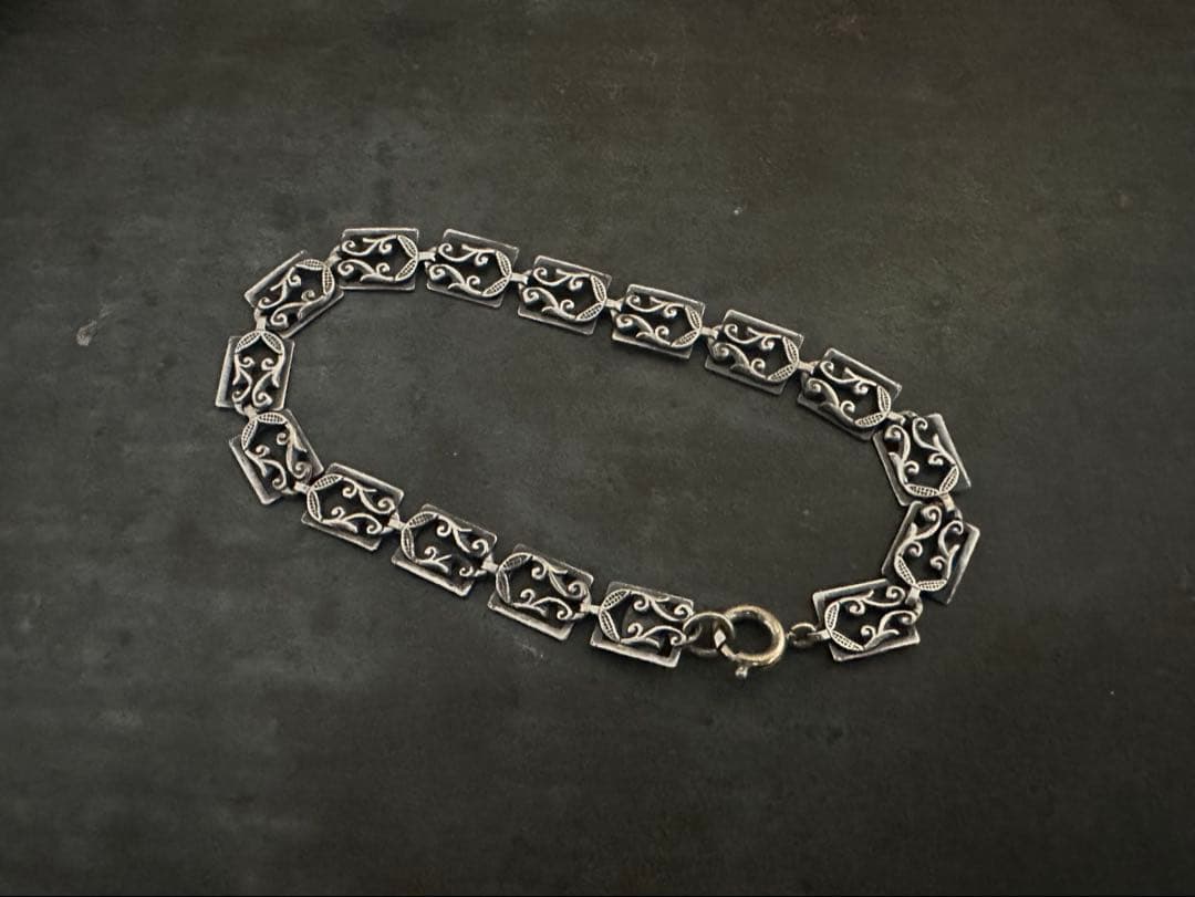 超希少　ヴィンテージ　シルバー　925 ブレスレット　デーンクラフト　ユーロ