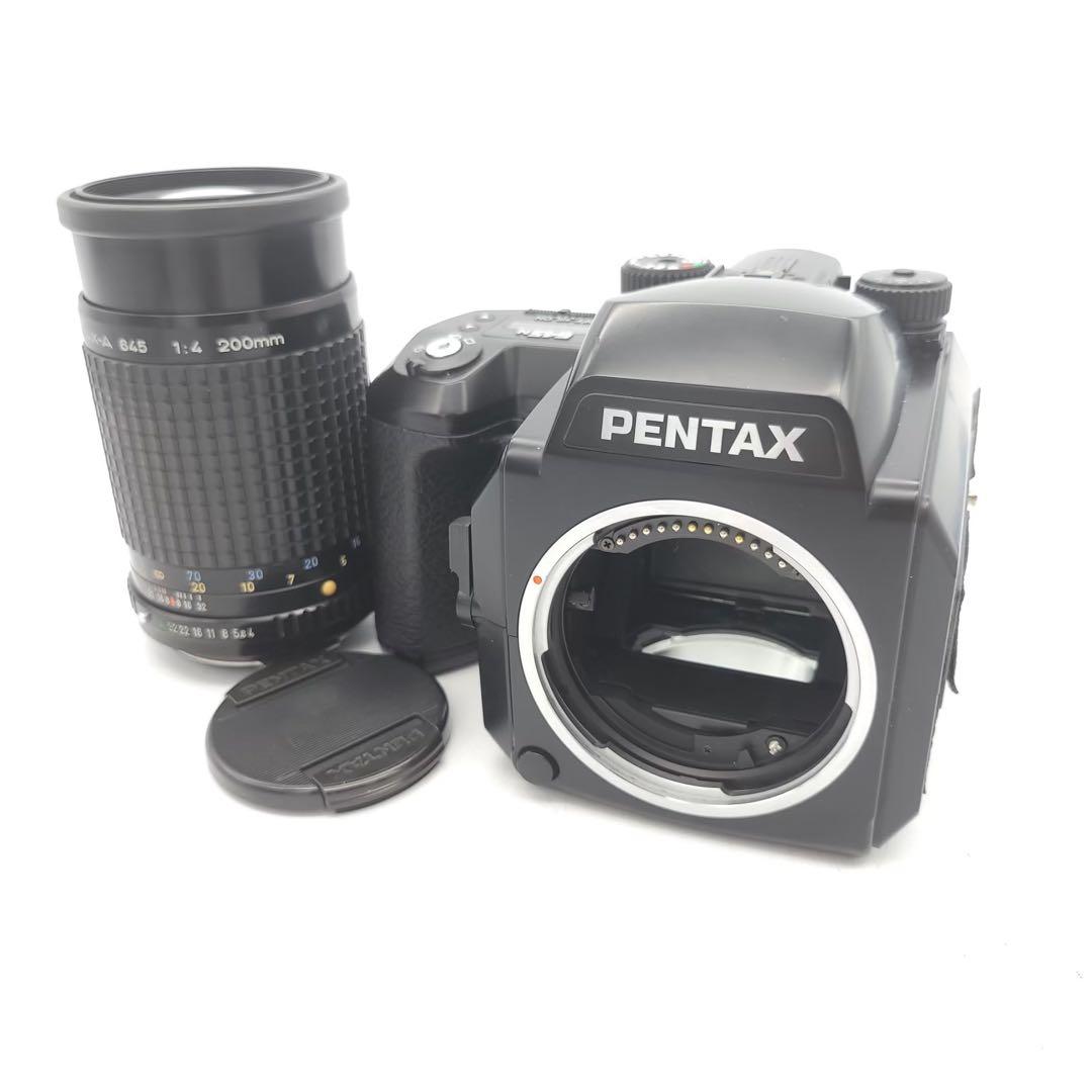 PENTAX 中判フィルムカメラ 200mm F4レンズ付き