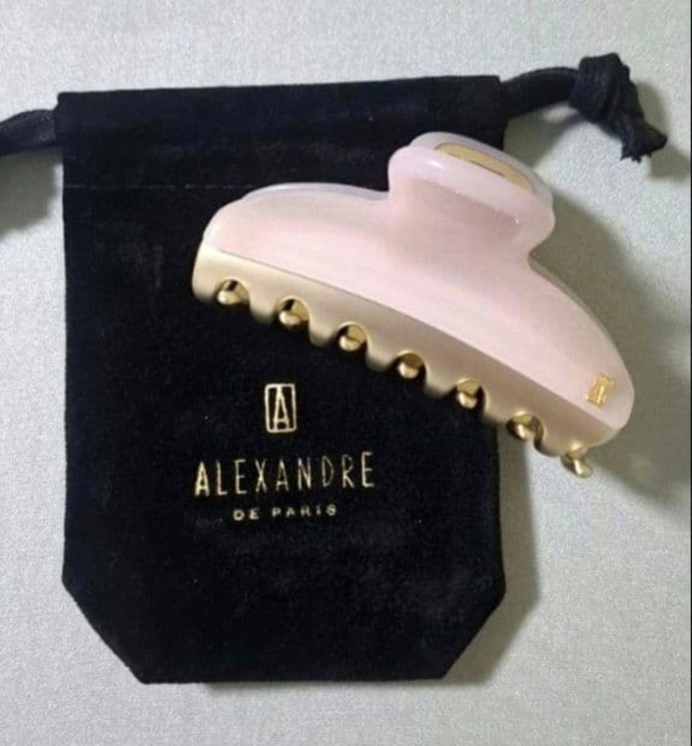 【美品】アレクサンドルドゥパリ L ヘアクリップ　人気のピンク 完売品