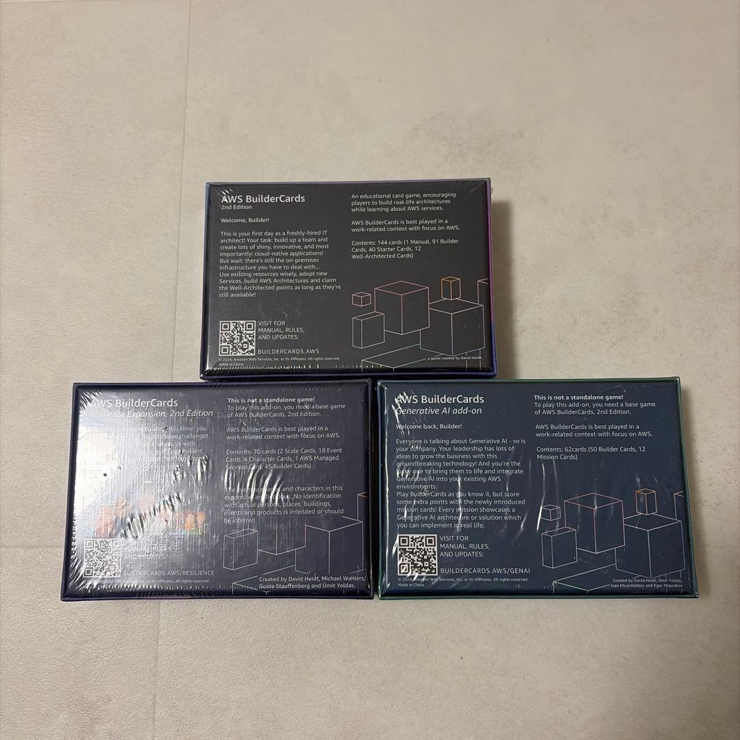 【AWS re:Invent2024】BuilderCards 3点セット