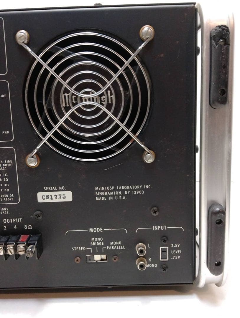 【希少・音出し確認済】McIntosh MC2500 ステレオパワーアンプ