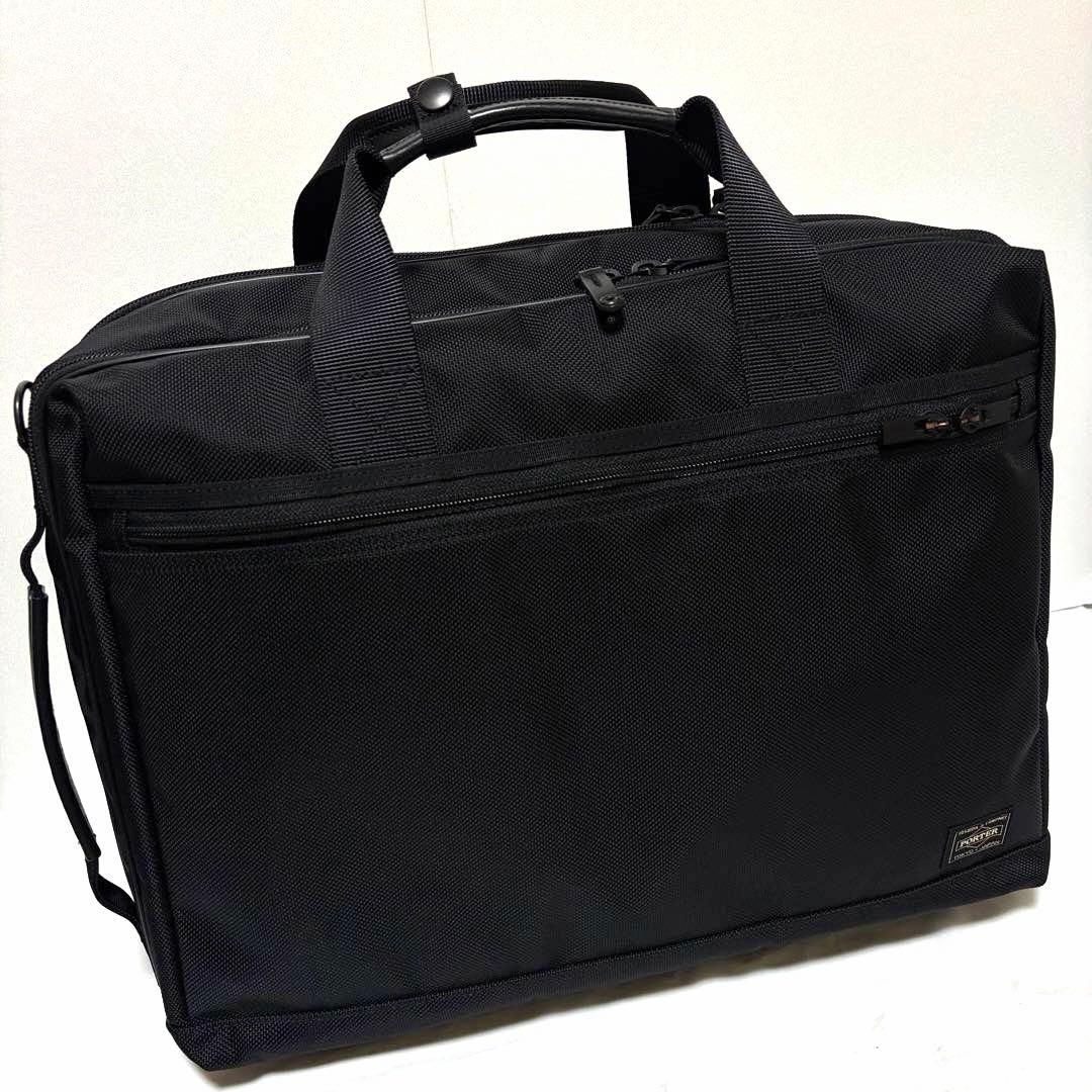 未使用タグ付き✨ ポーターステージ ビジネスバッグ 3way 2層 A4可 黒