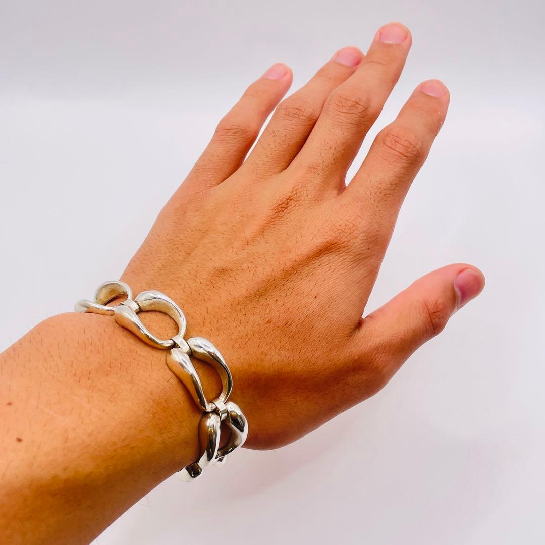 アクセサリー Vintage Italy Sterling Wave Bracelet