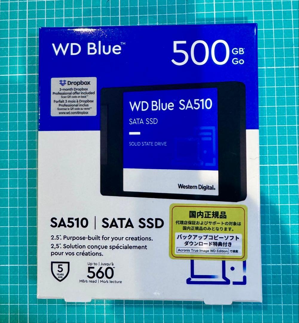 内蔵型SSD WD Blue SA510 500GB SATA SSD