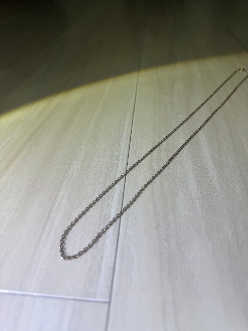 10k ゴールド シンプル チェーン ネックレス 60cm