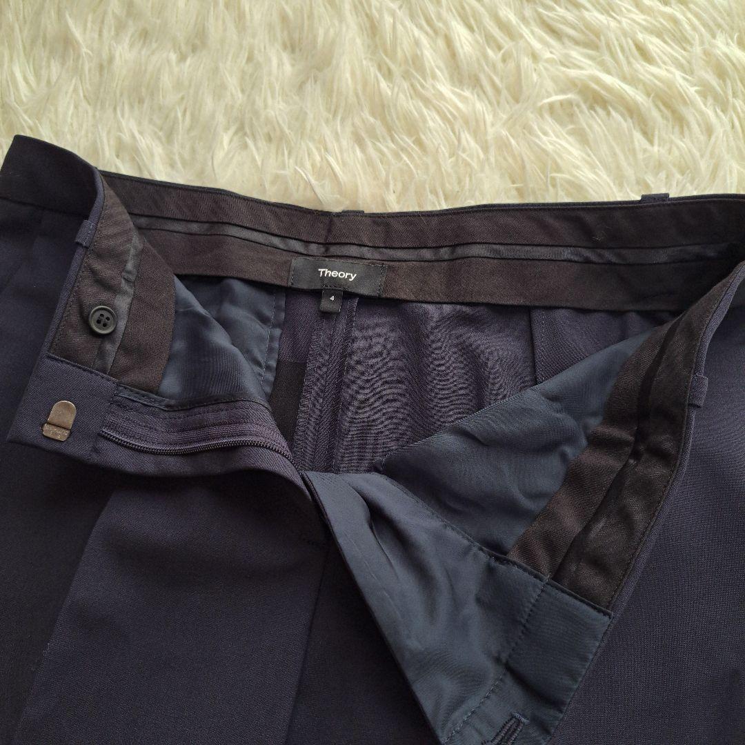 【美品】【Theory】TAILORセットアップパンツスーツ　ネイビー　サイズ４