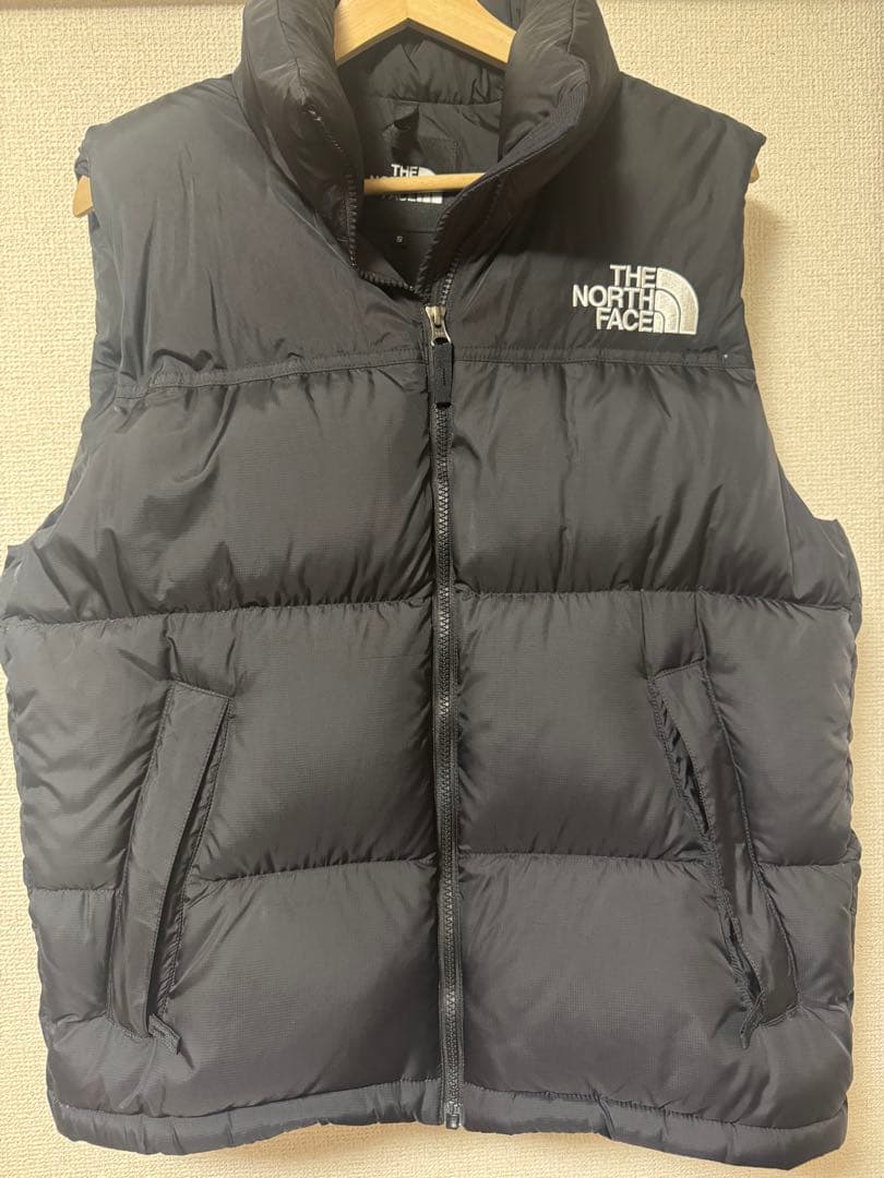 se美品 ノースフェイス ダウンベスト ヌプシ 値下げ不可 ブラック
