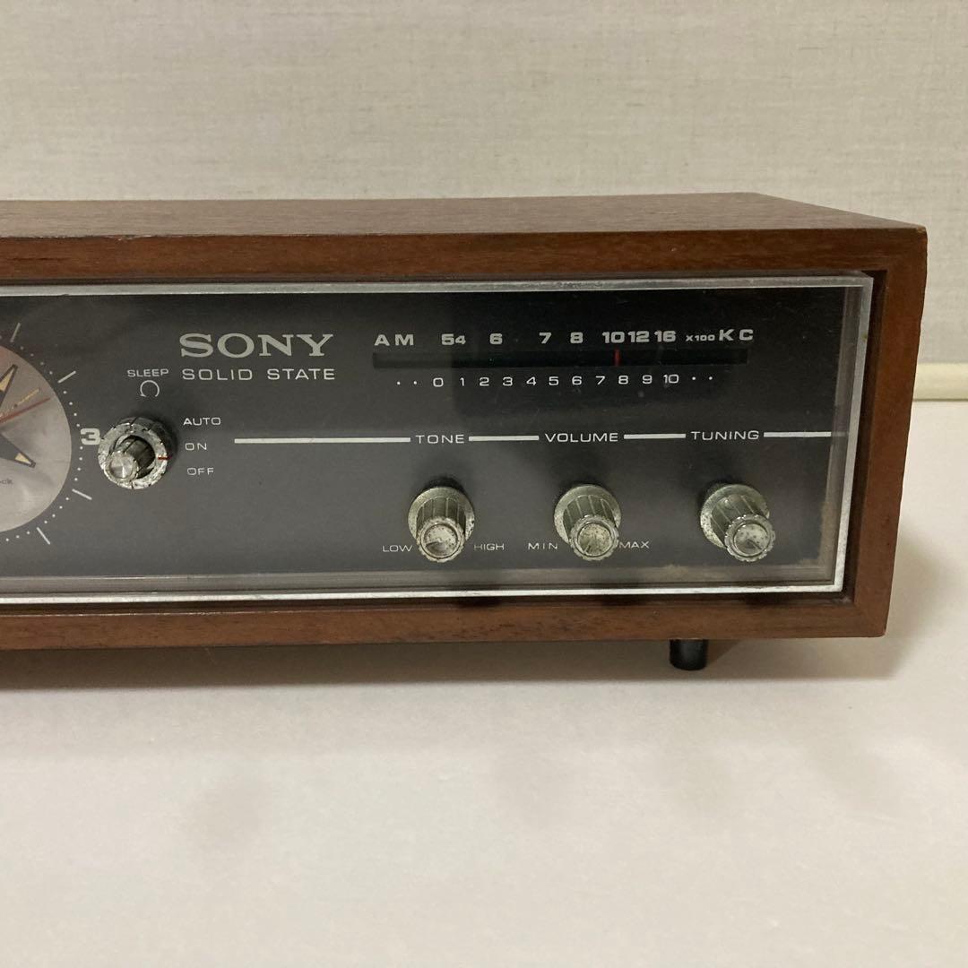 SONYクロックラジオ トランジスタ 8RC-49 西日本仕様 木製 レトロ