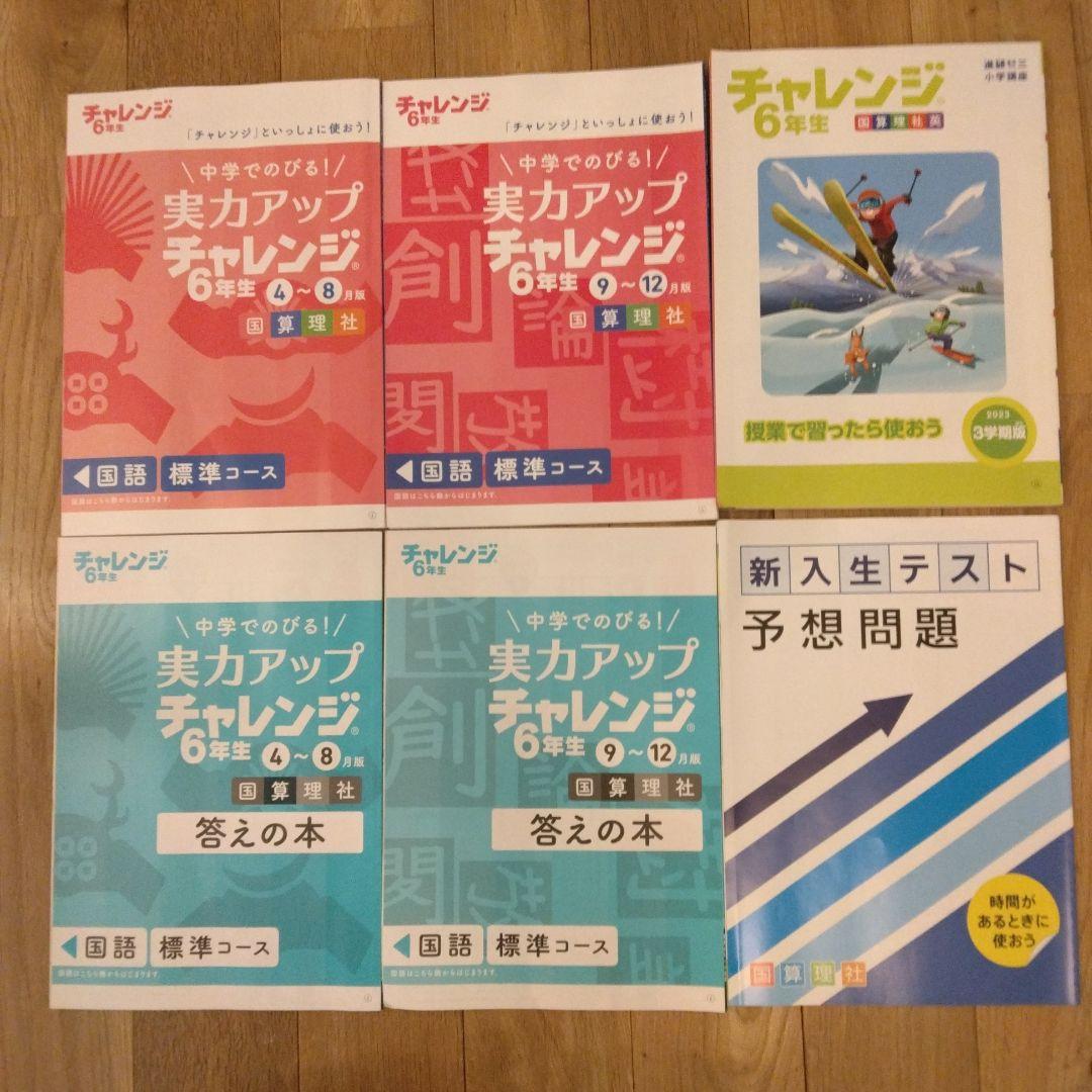 進研ゼミ小学６年生　１年分まとめ売り