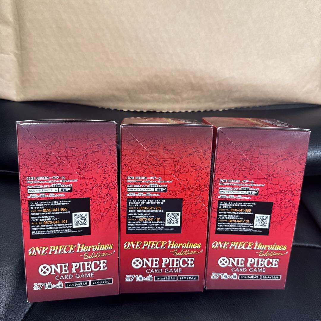 【未開封】 ONE PIECEカードHeroines Edition 3box