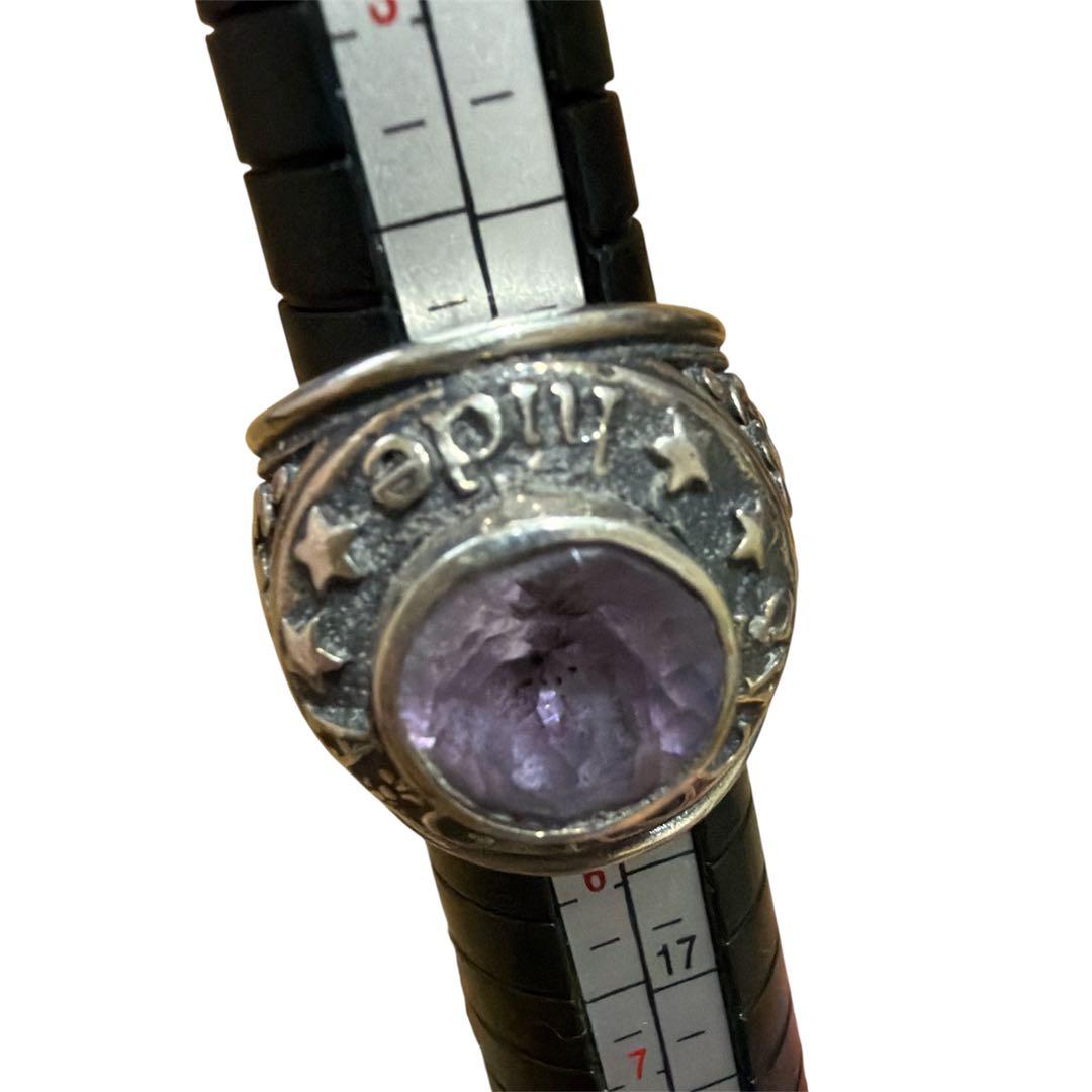 Hide + A&G 石付きリング シルバー925 9号