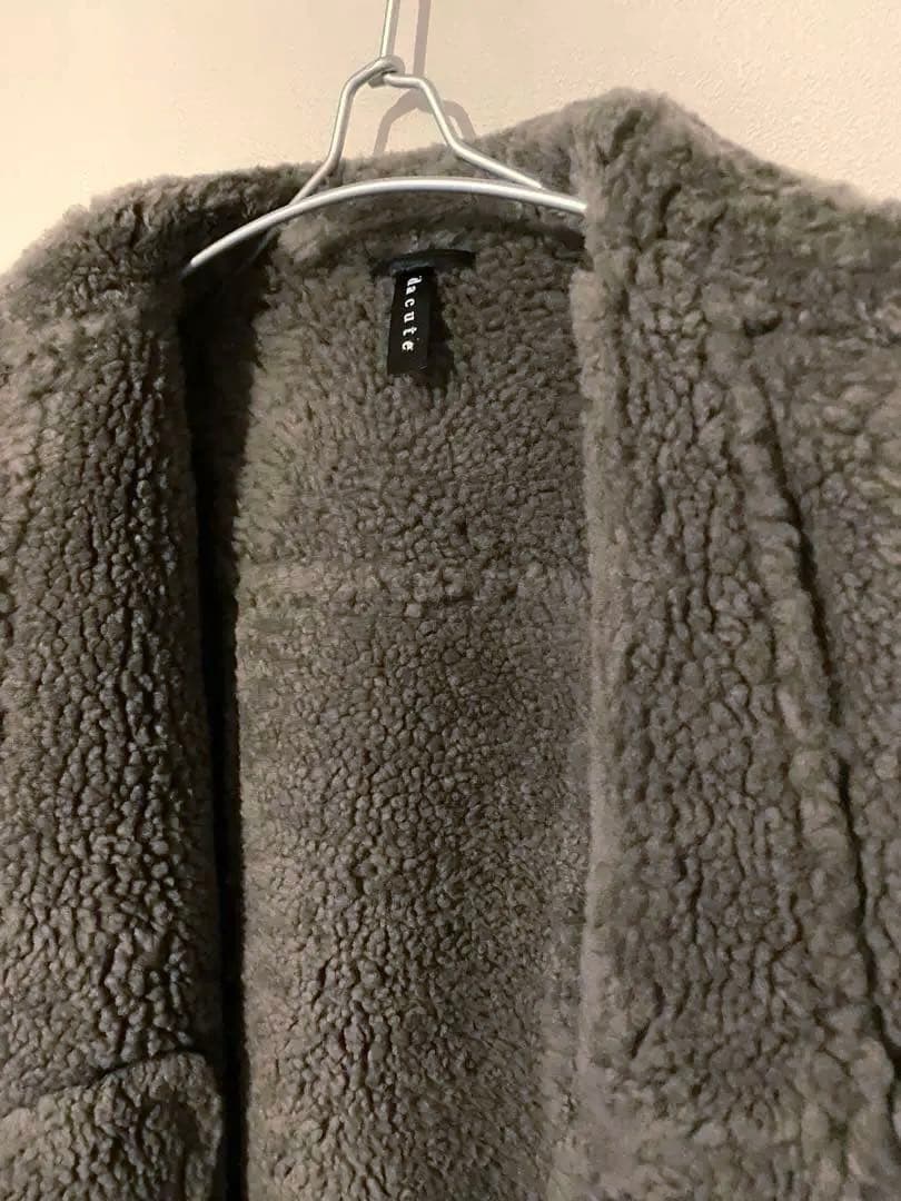 【極暖 高級◎】DACUTE リアルムートン ライダースジャケット イタリア製