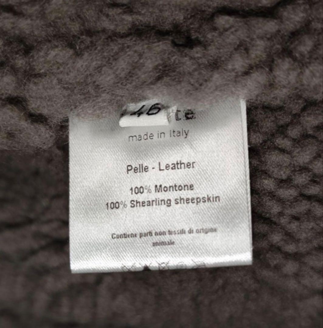 【極暖 高級◎】DACUTE リアルムートン ライダースジャケット イタリア製