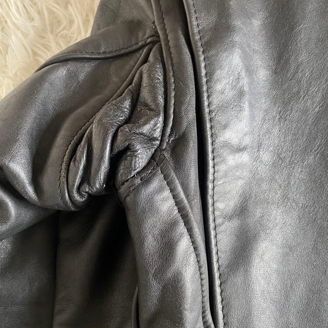 美品✨SCHOTT　641 シングルライダース　黒　38 L相当
