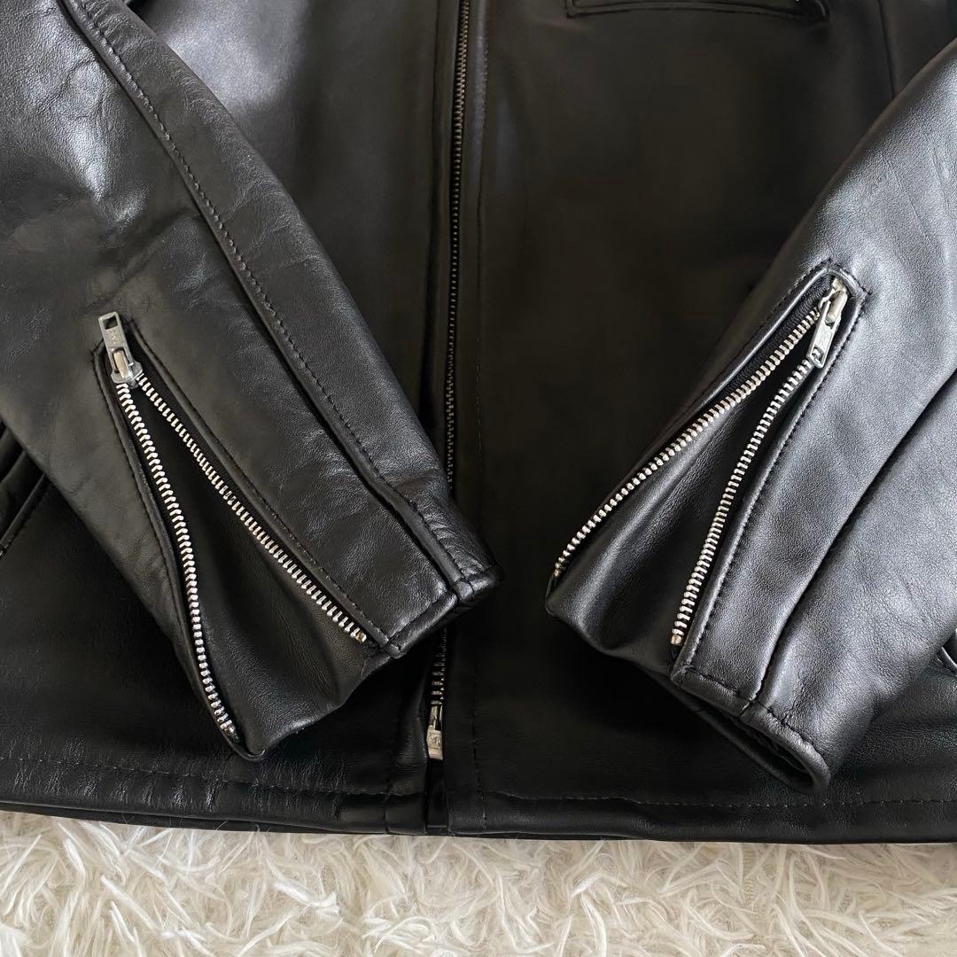 美品✨SCHOTT　641 シングルライダース　黒　38 L相当
