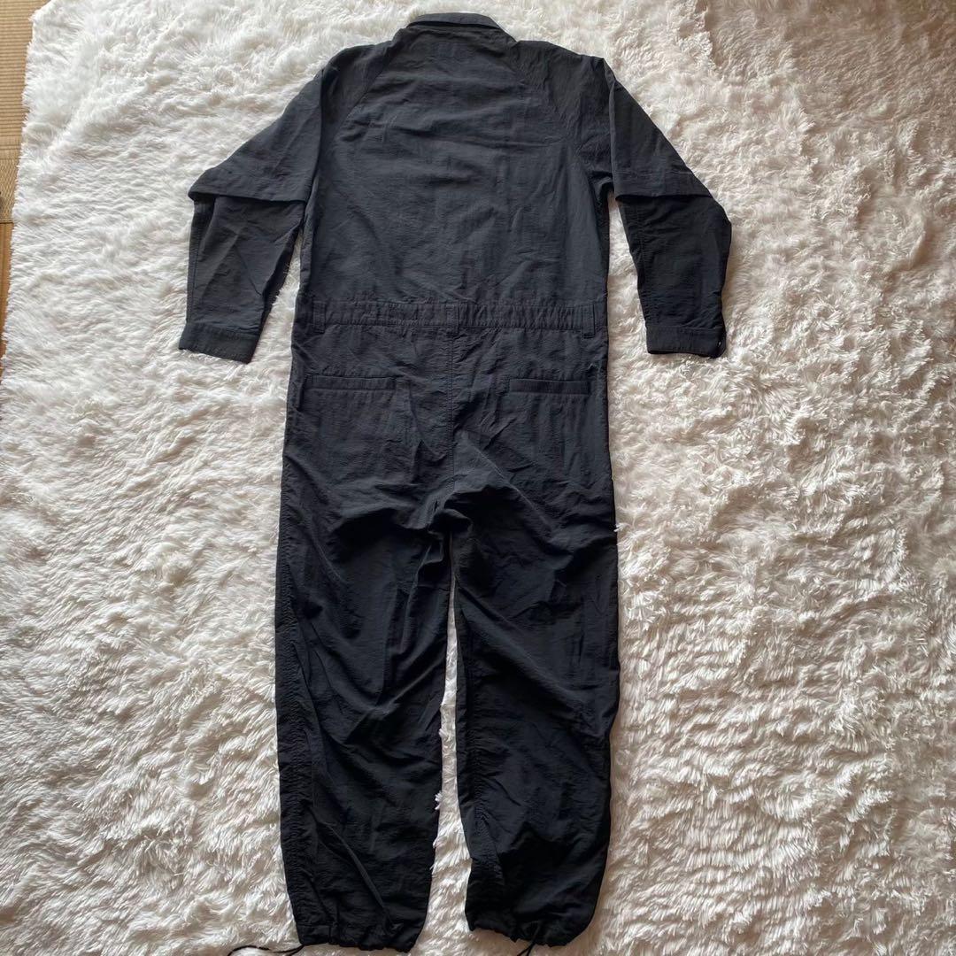 美品　monkey time つなぎ　ジャンプスーツ　袖取り外し可　黒　ナイロン