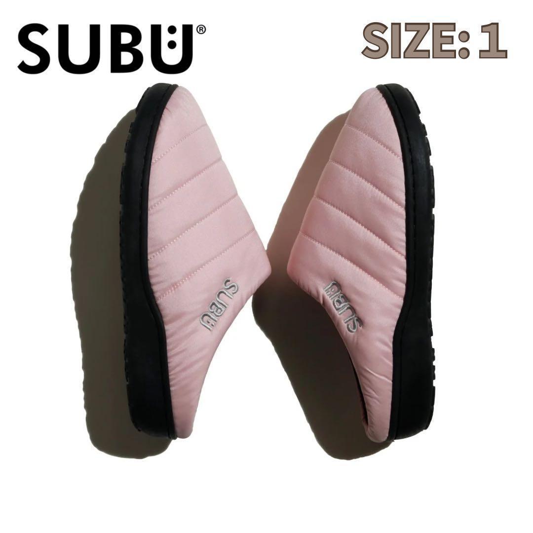 新品【SUBU】pink スリッポン　24〜25.5