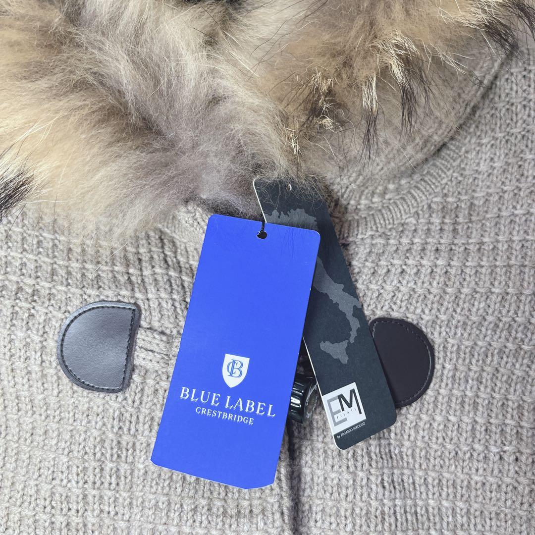 未使用✨ブルーレーベルクレストブリッジ　ダッフルコート　ワッフル　ラクーンファー