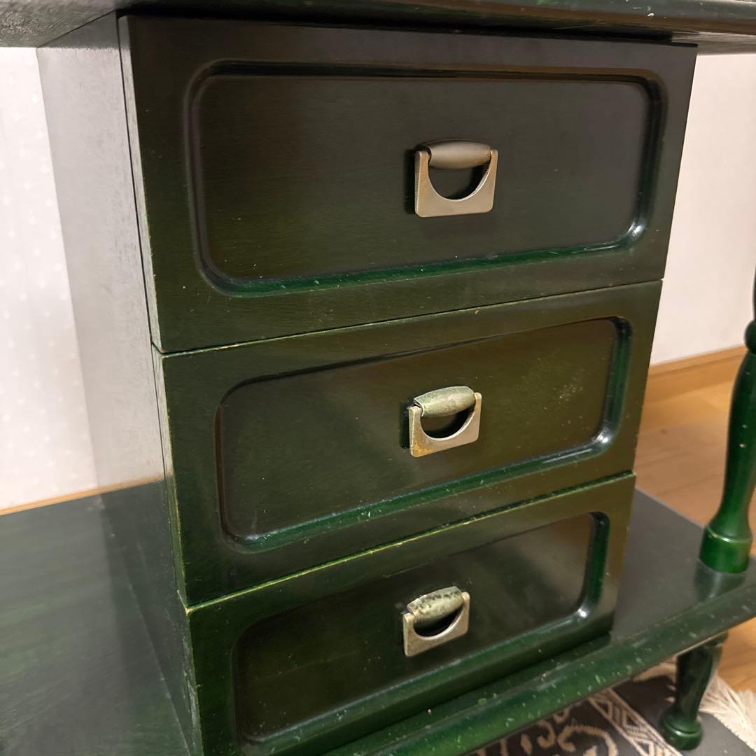 【ぐらつきなし ❗️】アンティーク 昭和レトロ 木製 ドレッサー 鏡台