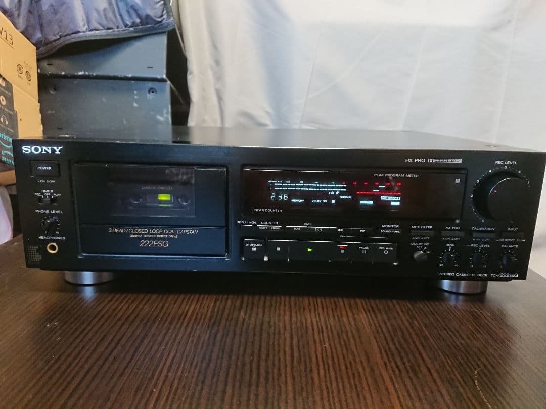 美品メンテナンス整備済SONY製カセットデッキTC-K222ESG