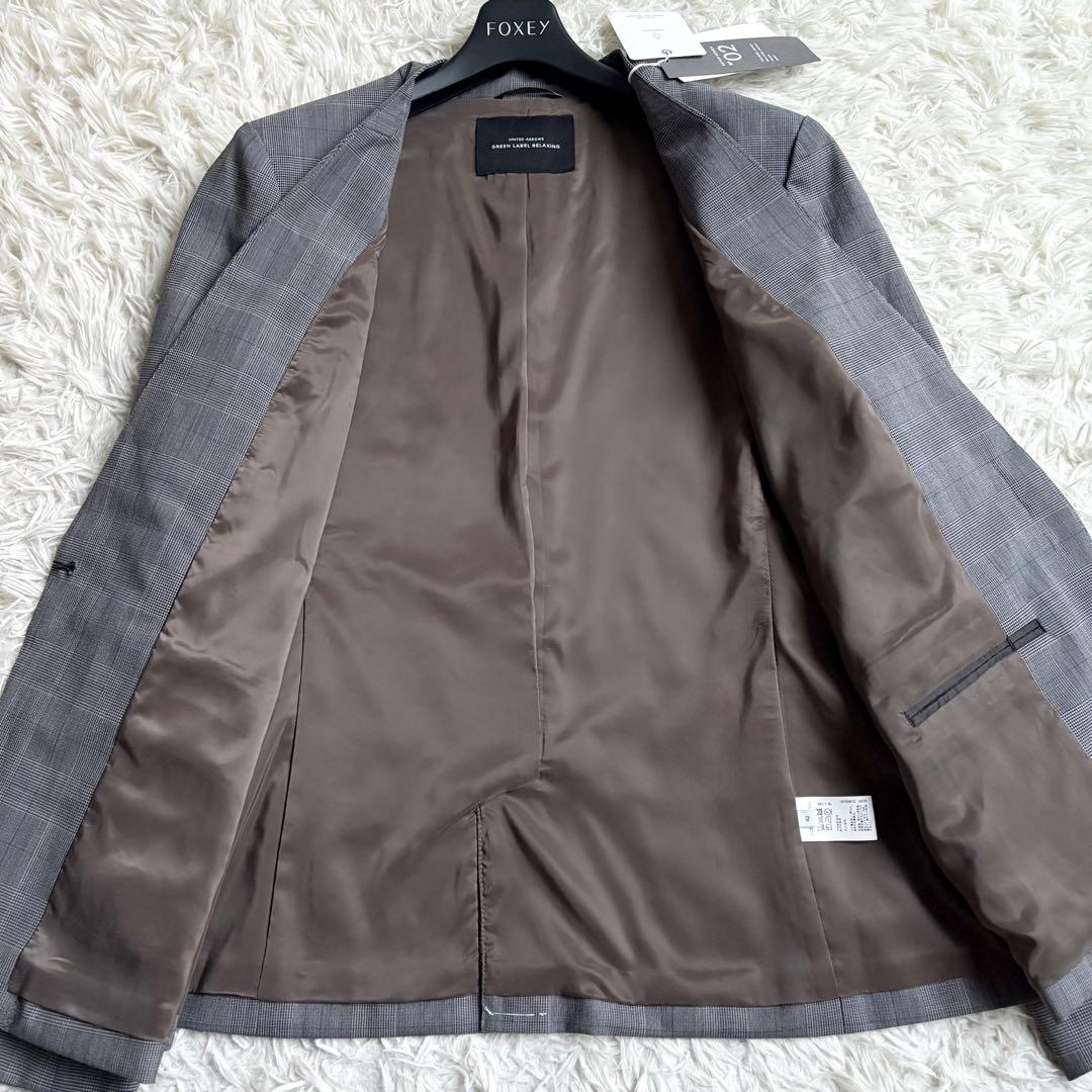 新品タグ付き♡グリーンレーベルリラクシング スーツ上下 ノーカラー 42