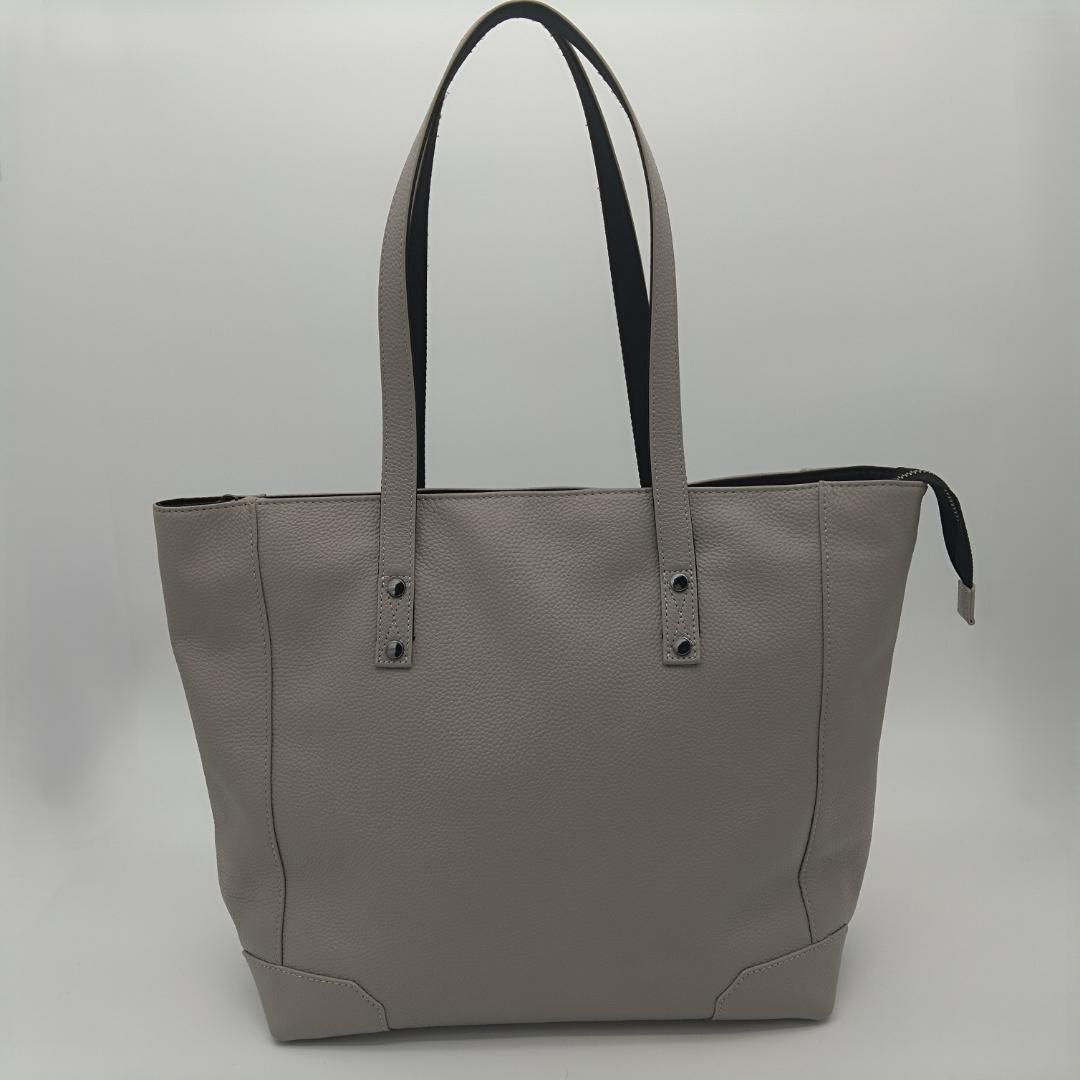 美品 トルネードマート オールレザー トートバッグ グレー
