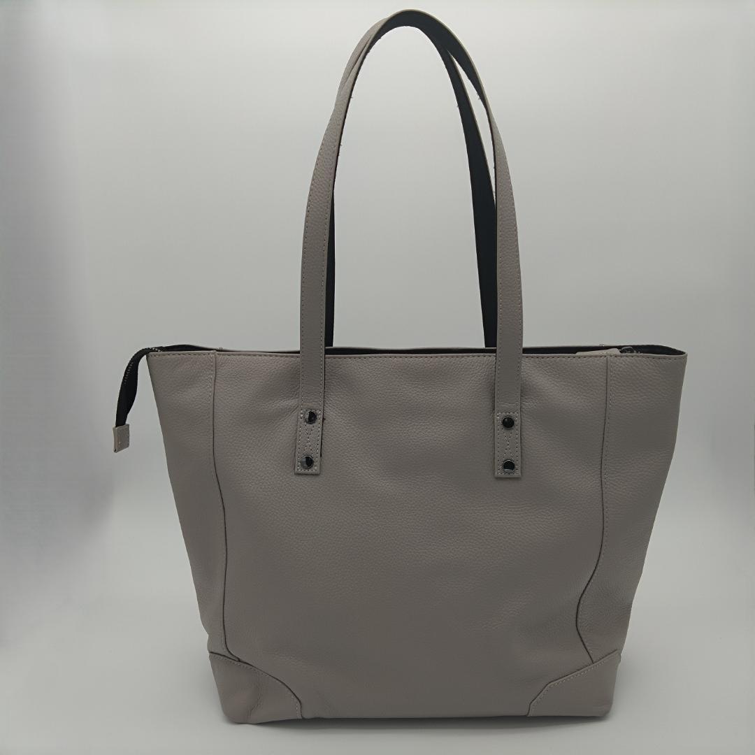 美品 トルネードマート オールレザー トートバッグ グレー