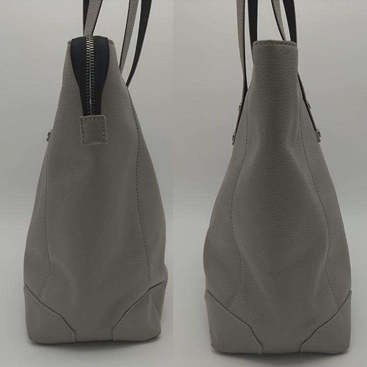 美品 トルネードマート オールレザー トートバッグ グレー