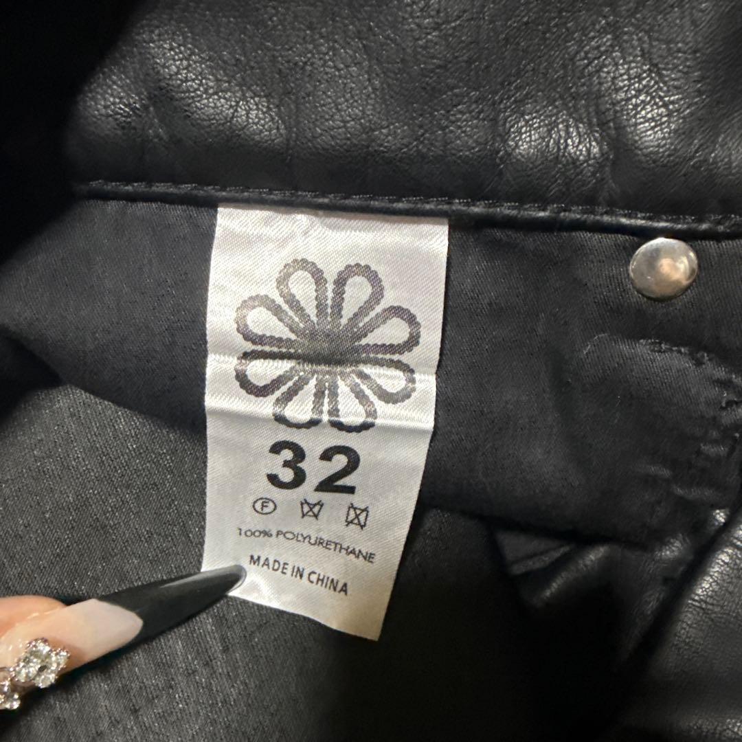 パンツ DIGITAL GROUPI3/LeatherPearlz FlarePants