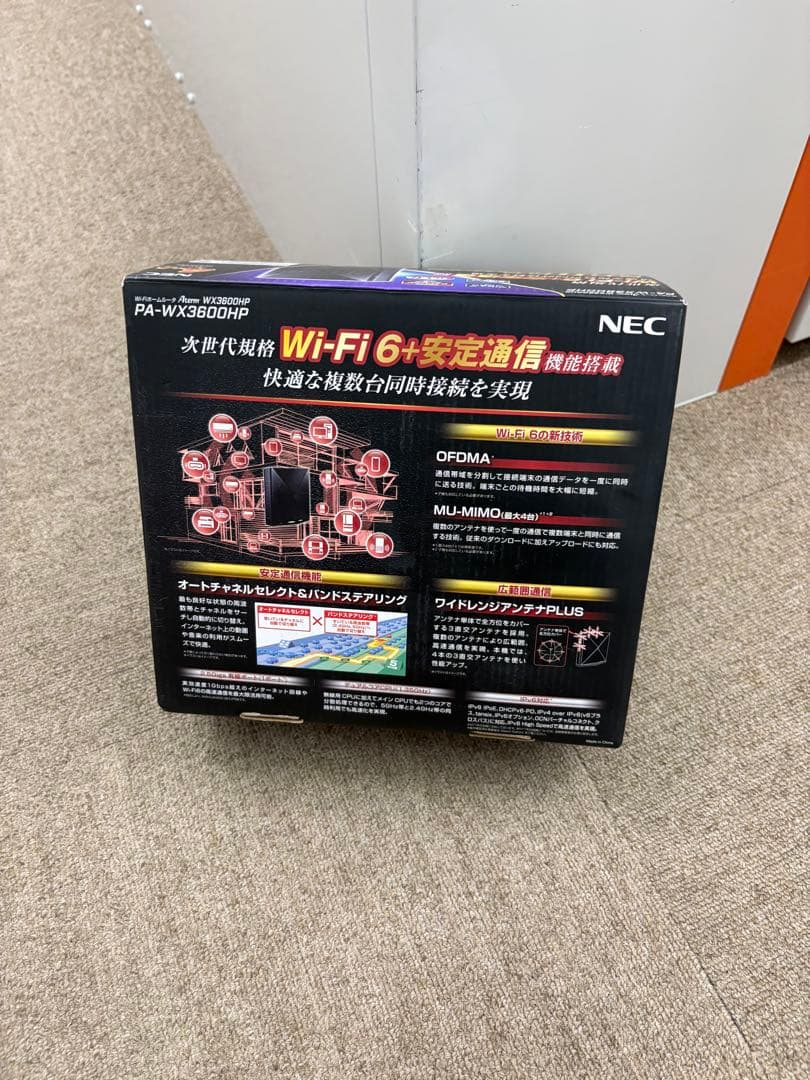 【新品】NEC WiFiルーターAterm PA-WX3600HP 純正品