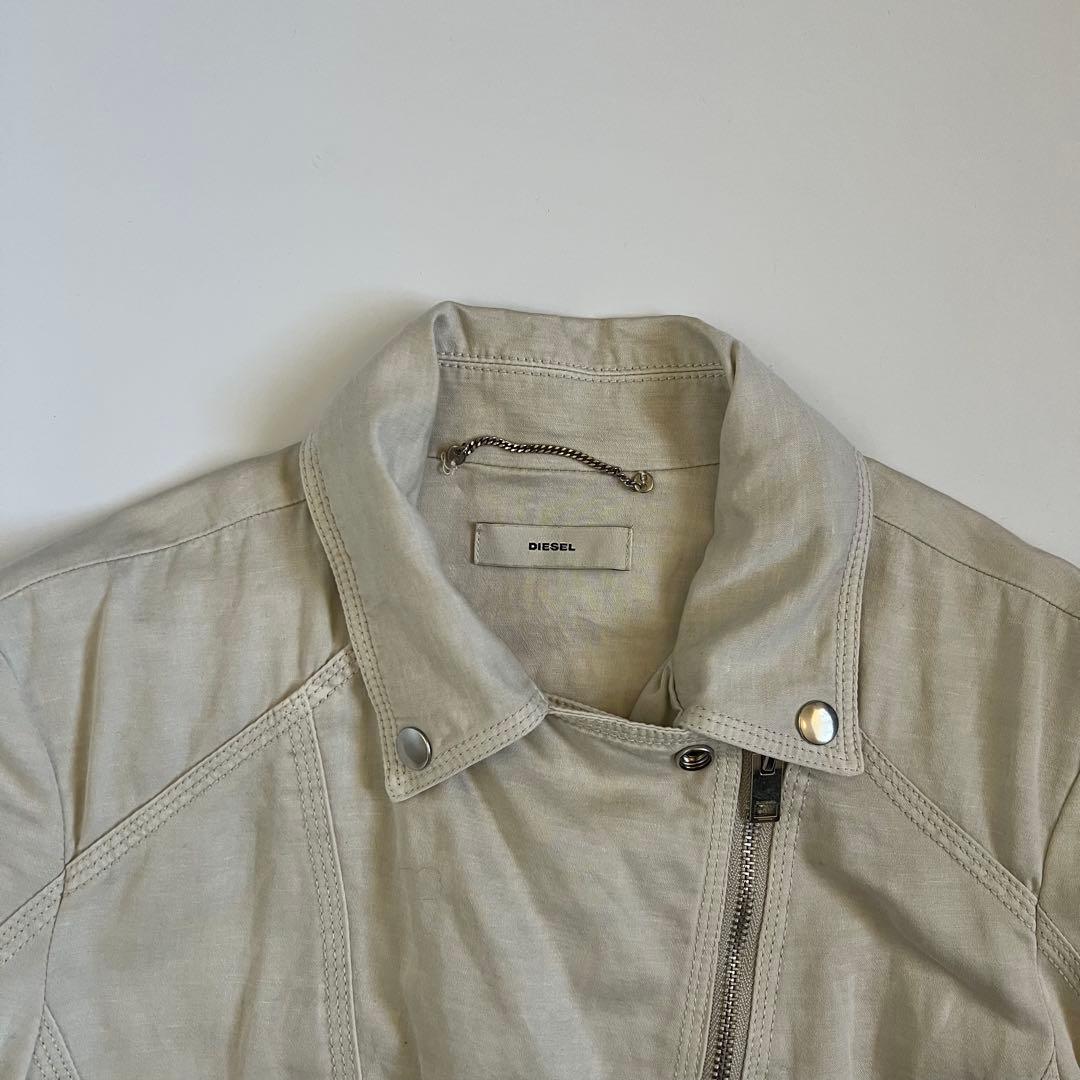 ジャケット・アウター DIESEL 2010s Linen Cotton Rider's Jacket