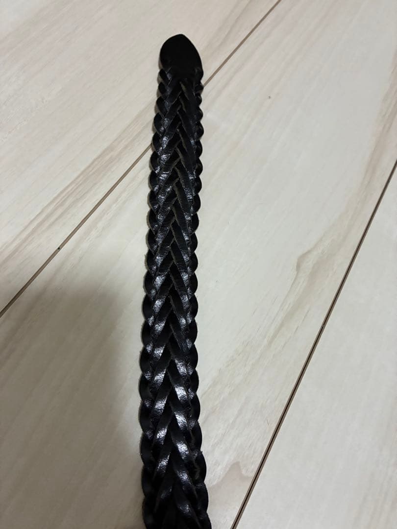 Whitehouse Cox 編み込みレザーベルト 30/75