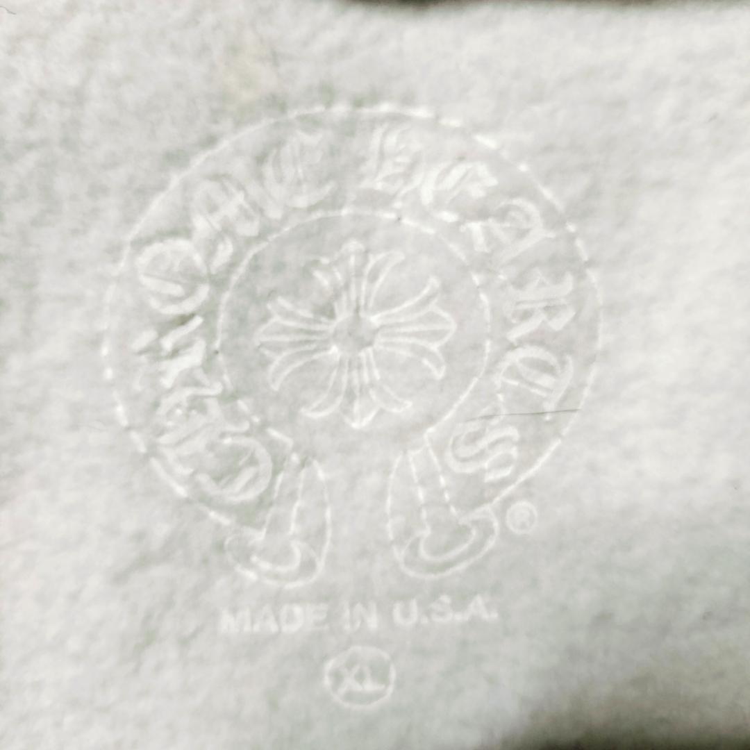 美品†クロムハーツ ダガージップ バックスクロール フルジップパーカー 白 XL