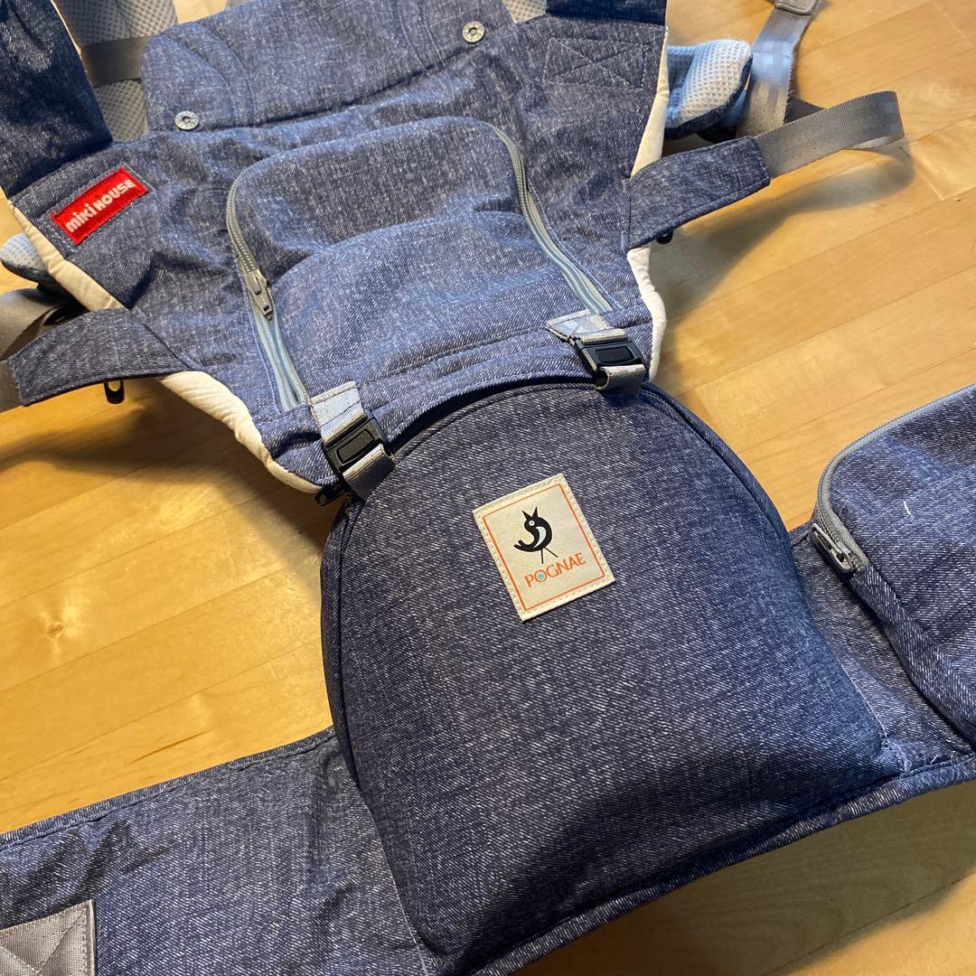 ミキハウス ベビーキャリア ポグネー　デニム調