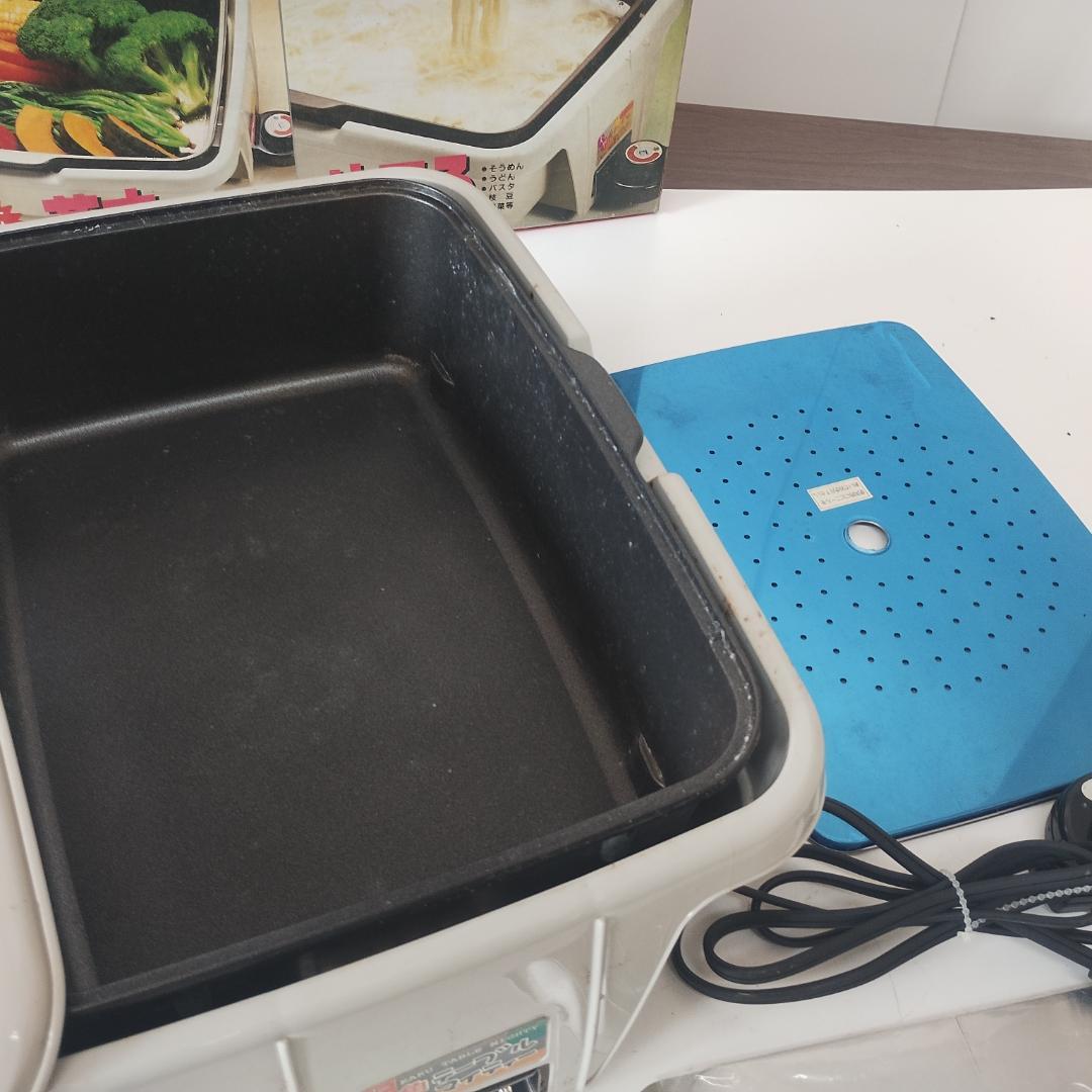 昭和レトロ グリル鍋 KS-2257 1200W ホワイト