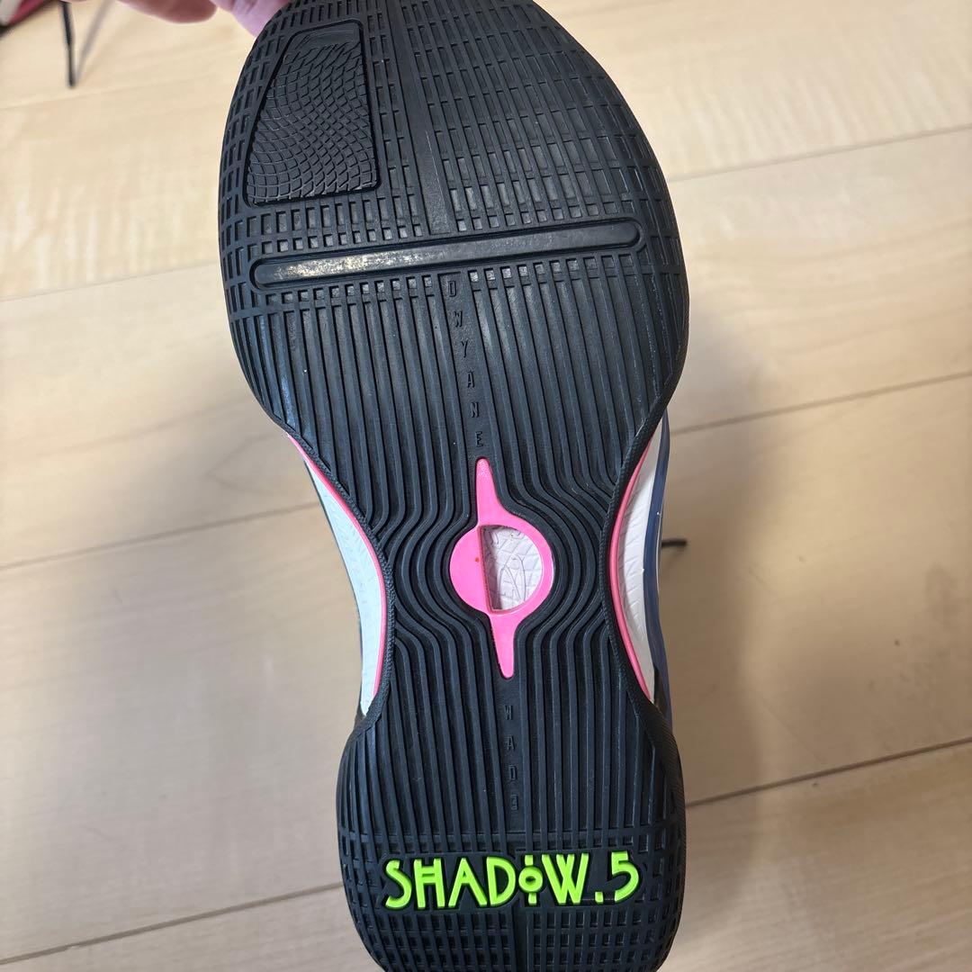 使用数分LI-NING リーニンD.WADESHADOW5 バッシュ25.0cm