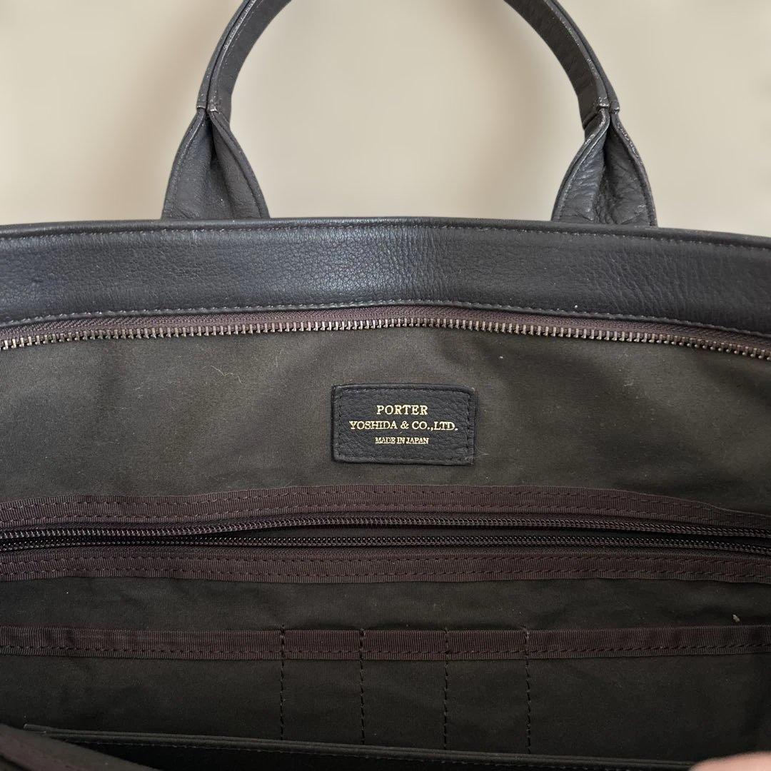 T AＫＡ　ポーター　ブラウンのレザートートバッグ