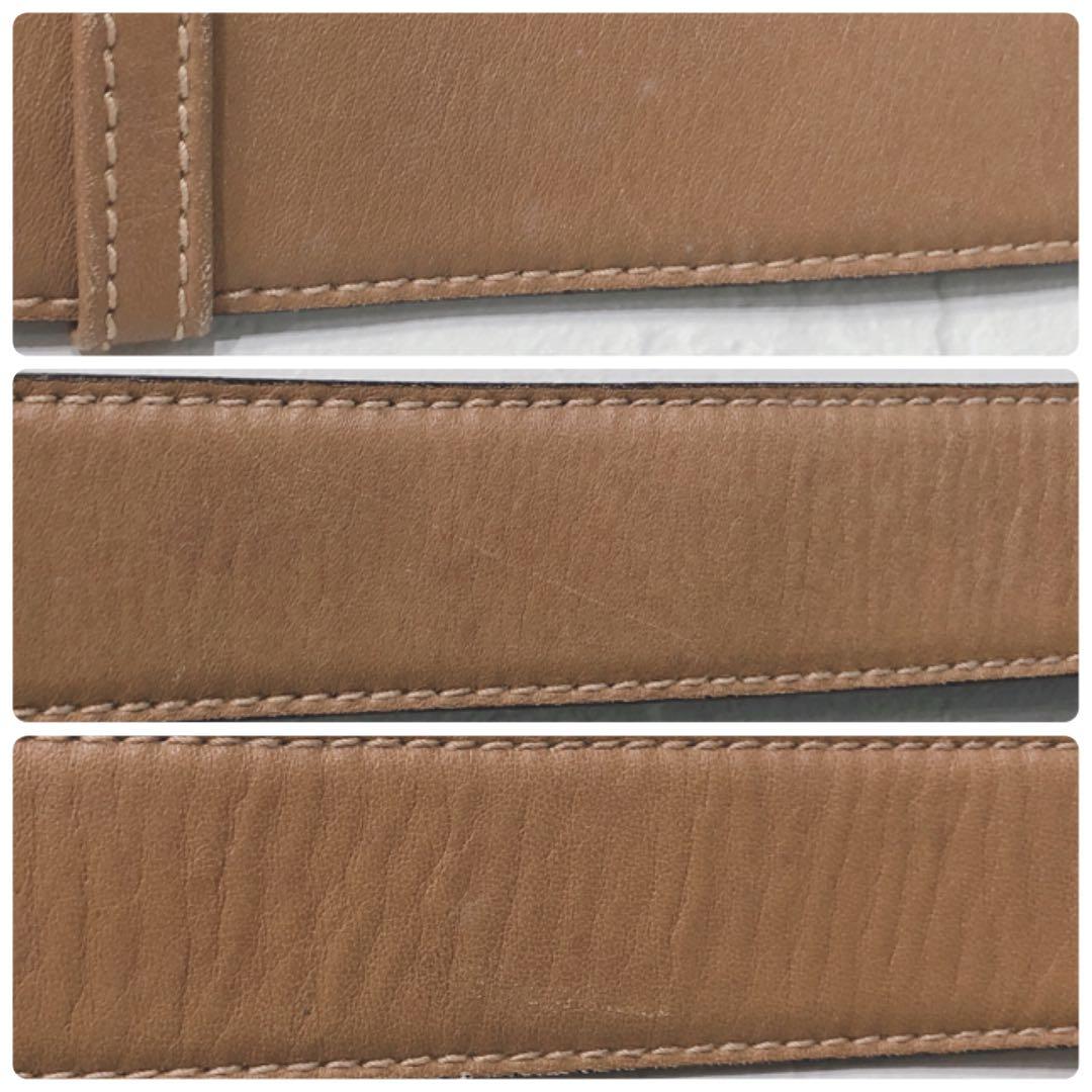 ☆GUCCI☆ グッチ 馬モチーフ バックルベルト ブラウン ゴールド金具