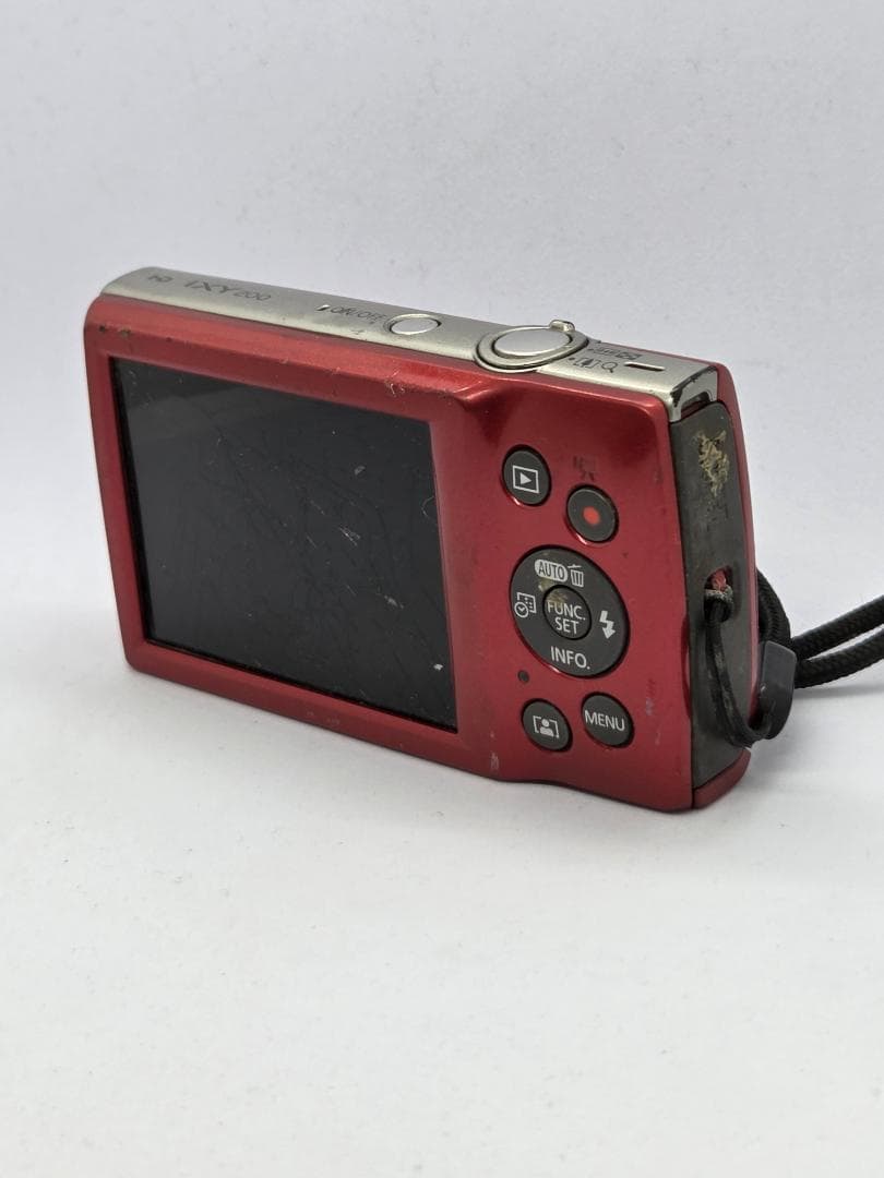【ジャンク】キャノン Canon IXY 200 レッド デジタルカメラ