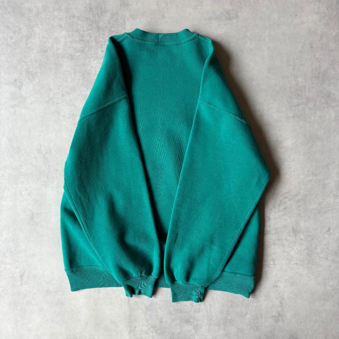 90s USA製 Disney スウェット エメラルドグリーン ベルバシーン