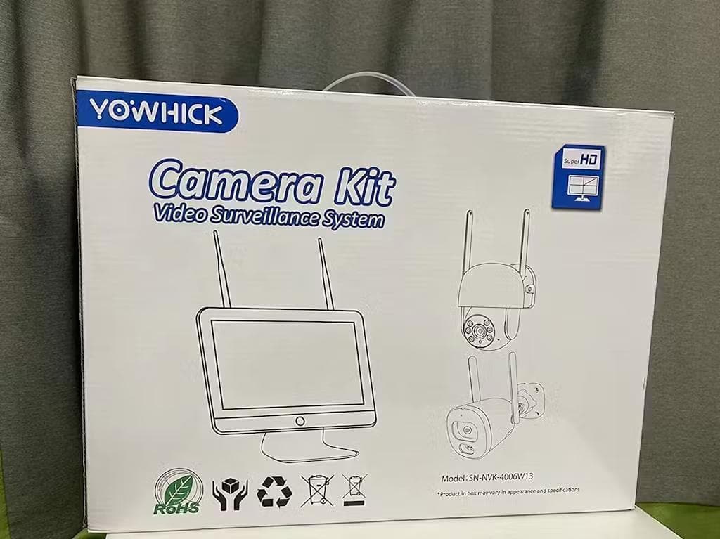 防犯カメラ 屋外 ワイヤレス　2TB HDD内蔵WiFiカメラ夜間カラー撮影搭載