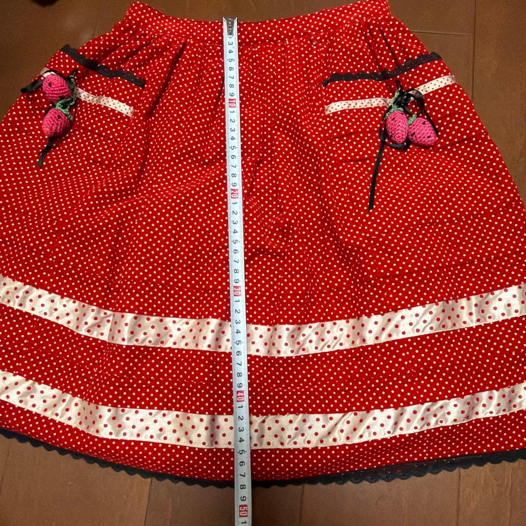 MILK いちごの飾り付きスカート
