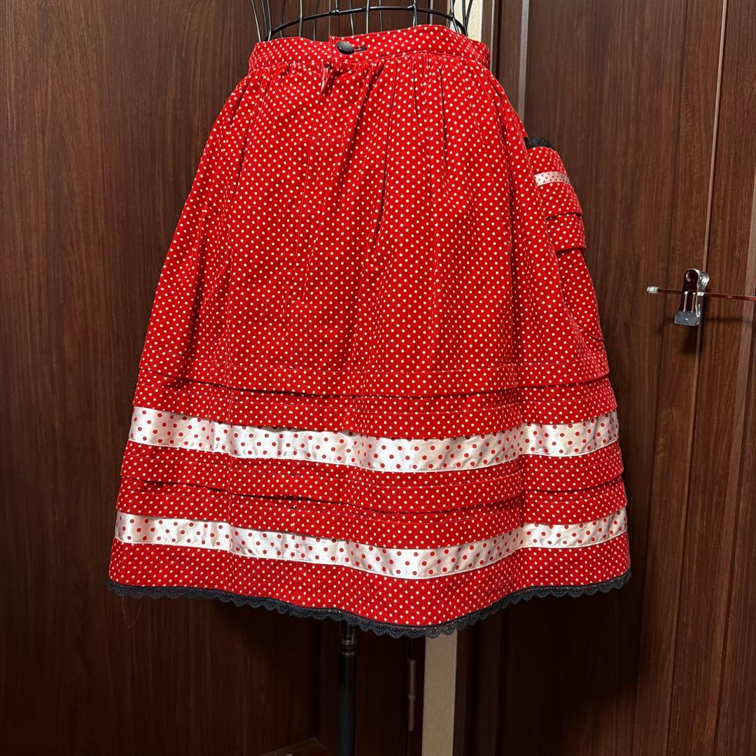MILK いちごの飾り付きスカート